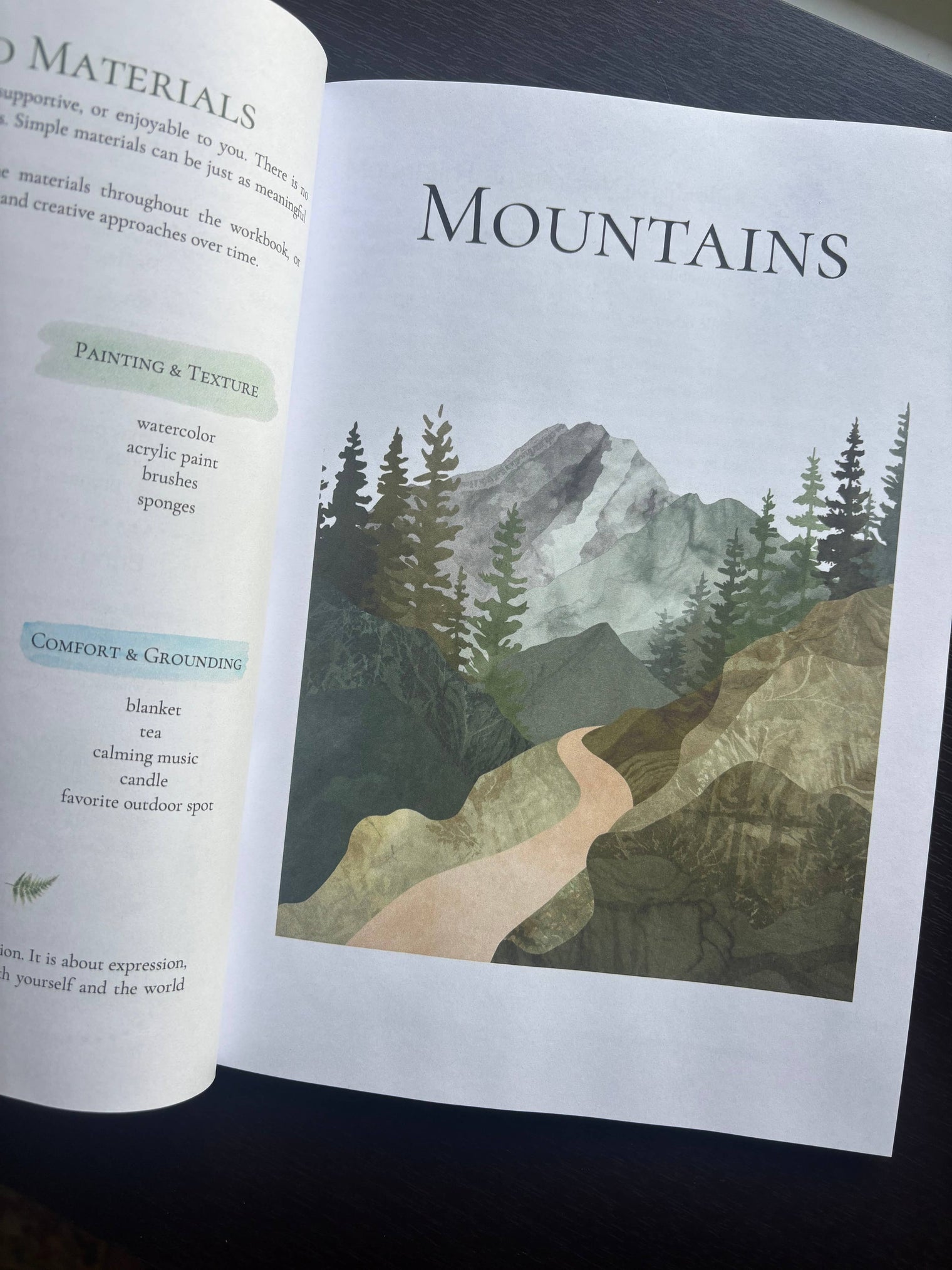 Grounded: A Nature Inspired Art Therapy Workbook for Reflection, Creativity & Emotional Wellness, Guided Art Therapy & Mindfulness Workbook