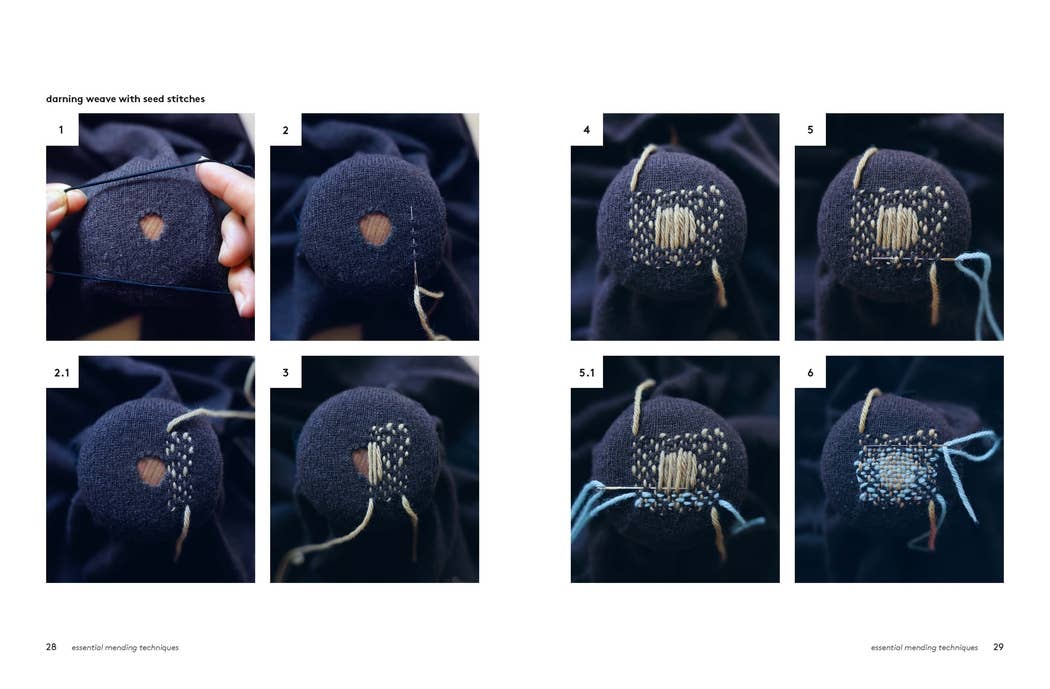Visible Mending, 12 Techniques, 10 Stitches & 12 Projects for Repairing & Reusing Clothing
