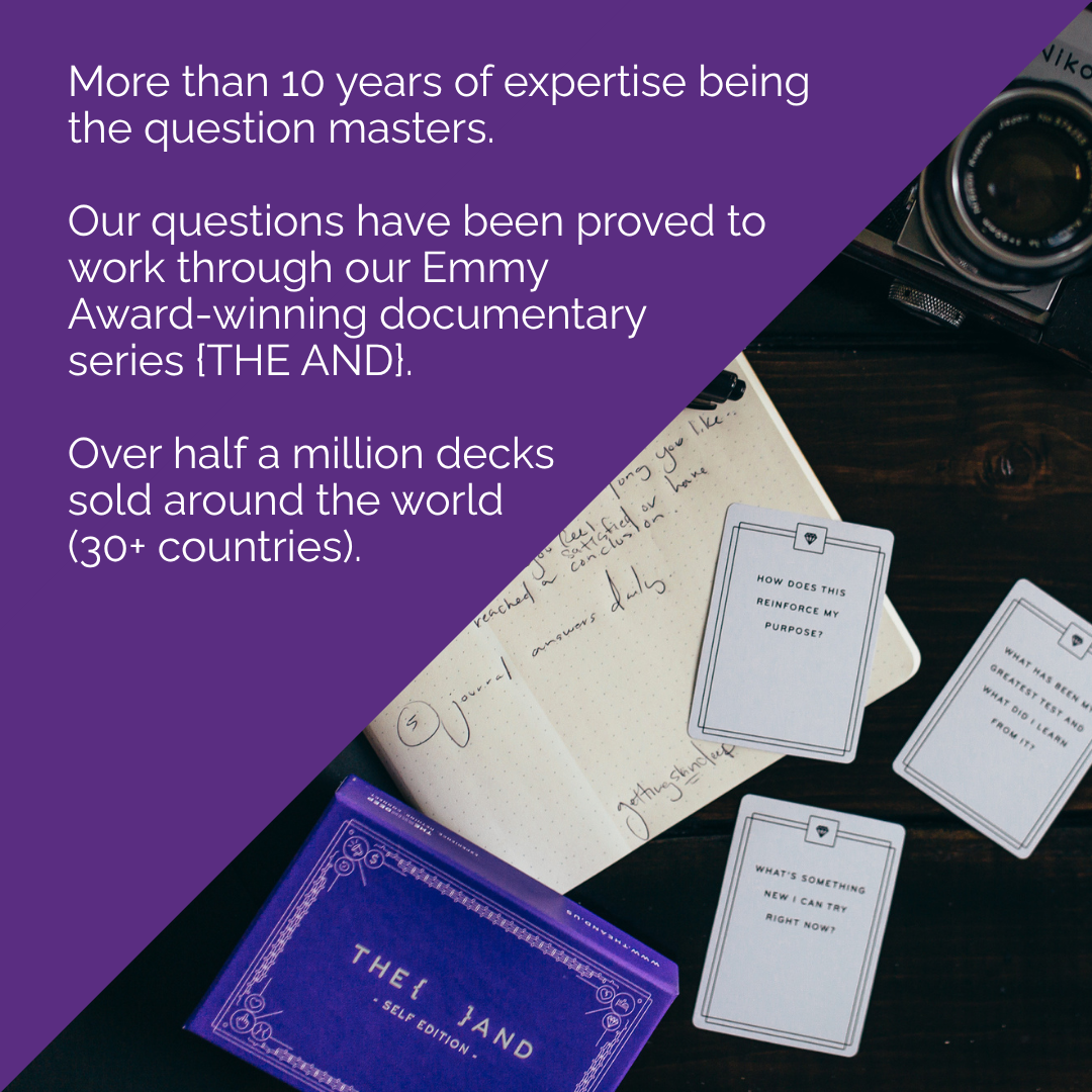{THE AND} Self Edition Card Game – 199 Thought-Provoking Questions for Self-Reflection & Meaningful Conversations