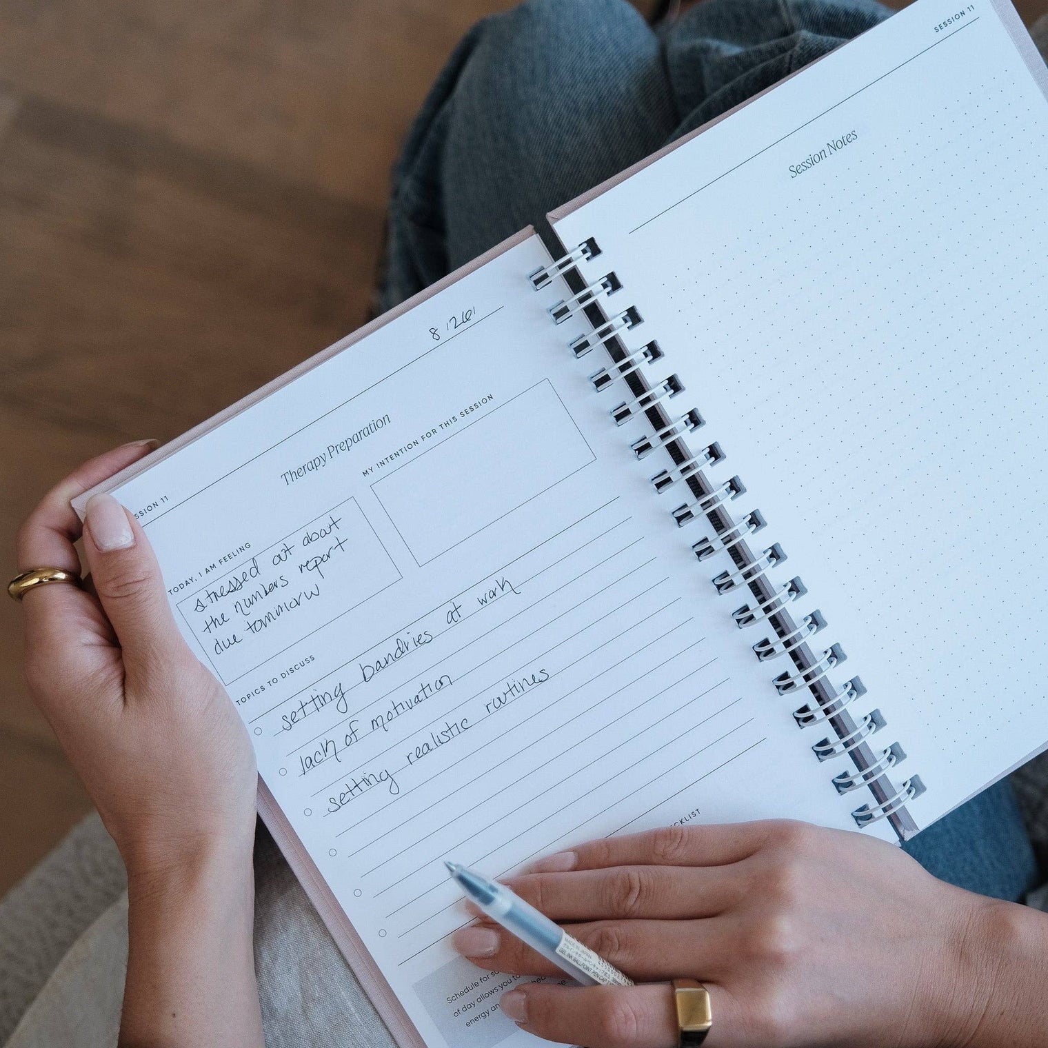 The Therapy Companion by Simple Self, Guided Therapy Journal for Session Notes, Reflection & Personal Growth