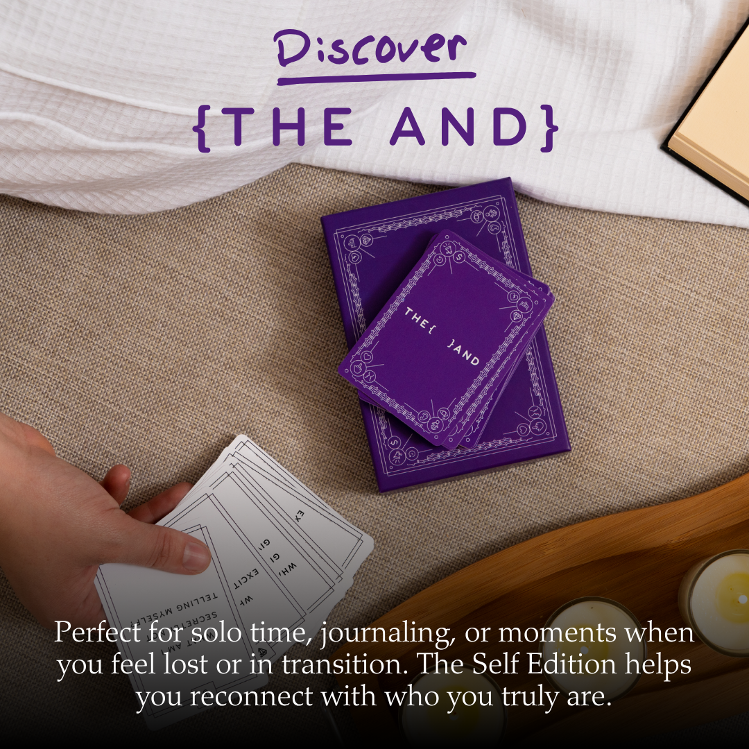 {THE AND} Self Edition Card Game – 199 Thought-Provoking Questions for Self-Reflection & Meaningful Conversations