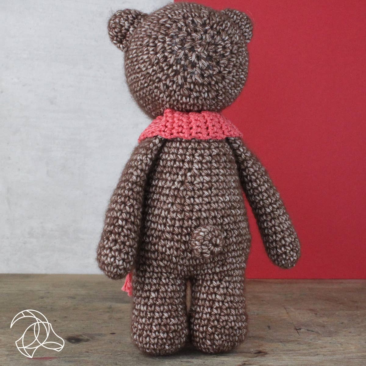DIY Crochet Kit, Bobbi Bear – Amigurumi Crochet Kit (20 cm Finished Size)- 3 mm Crochet Hook NOT Included