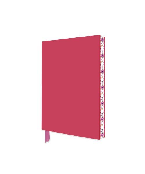 Artisan Lipstick Pink Pocket Journal by Flame Tree, Lined Faux Leather Flexi-Bound Journal