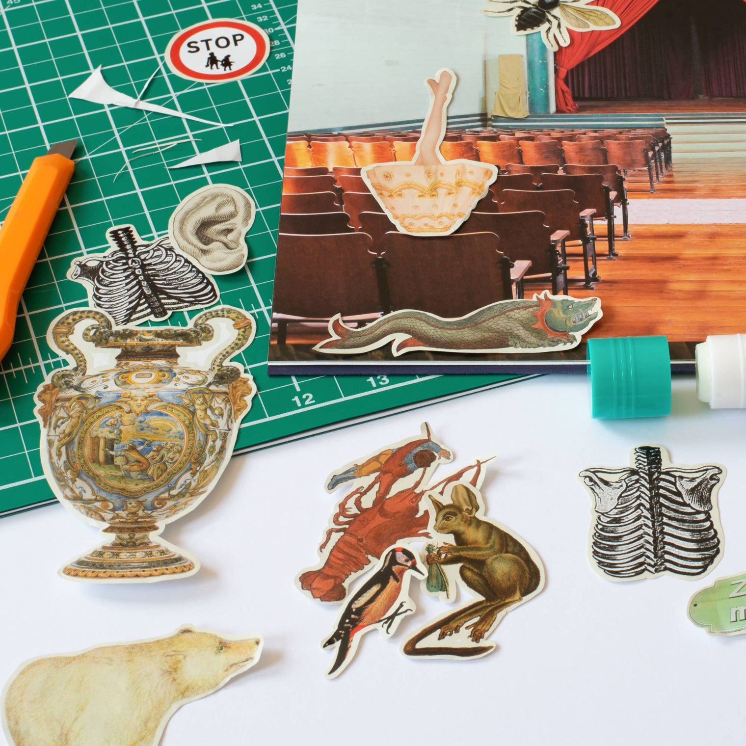 Cut Up This Book and Create Your Own Underworld – Creative Collage Activity Book