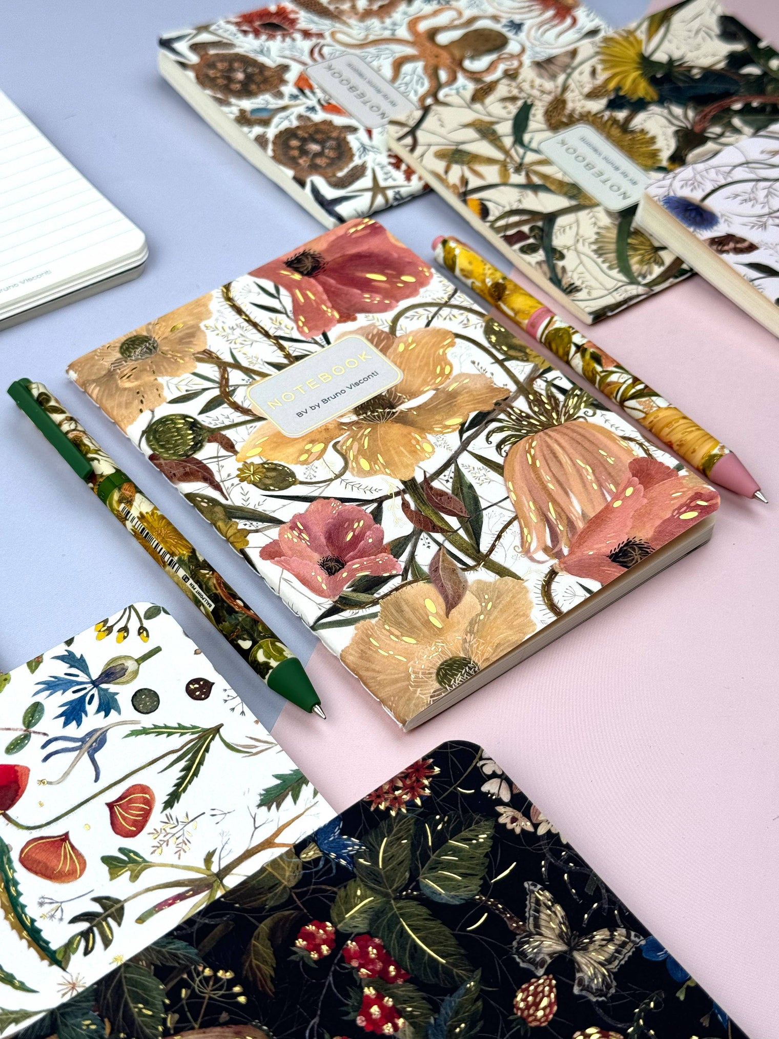Soft Petals Notebook – Ruled Journal 8.27 x 5.83 in, 40 Pages, BV by Bruno Visconti