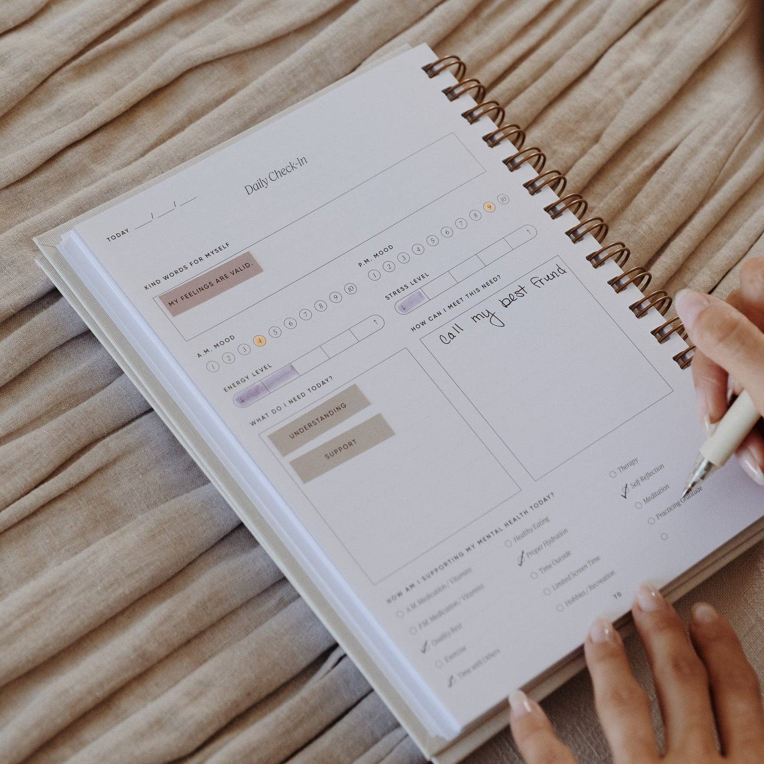 The Inner Work Journal by Simple Self, 13-Week Guided Mental Health Journal for Reflection, Self-Discovery & Personal Growth