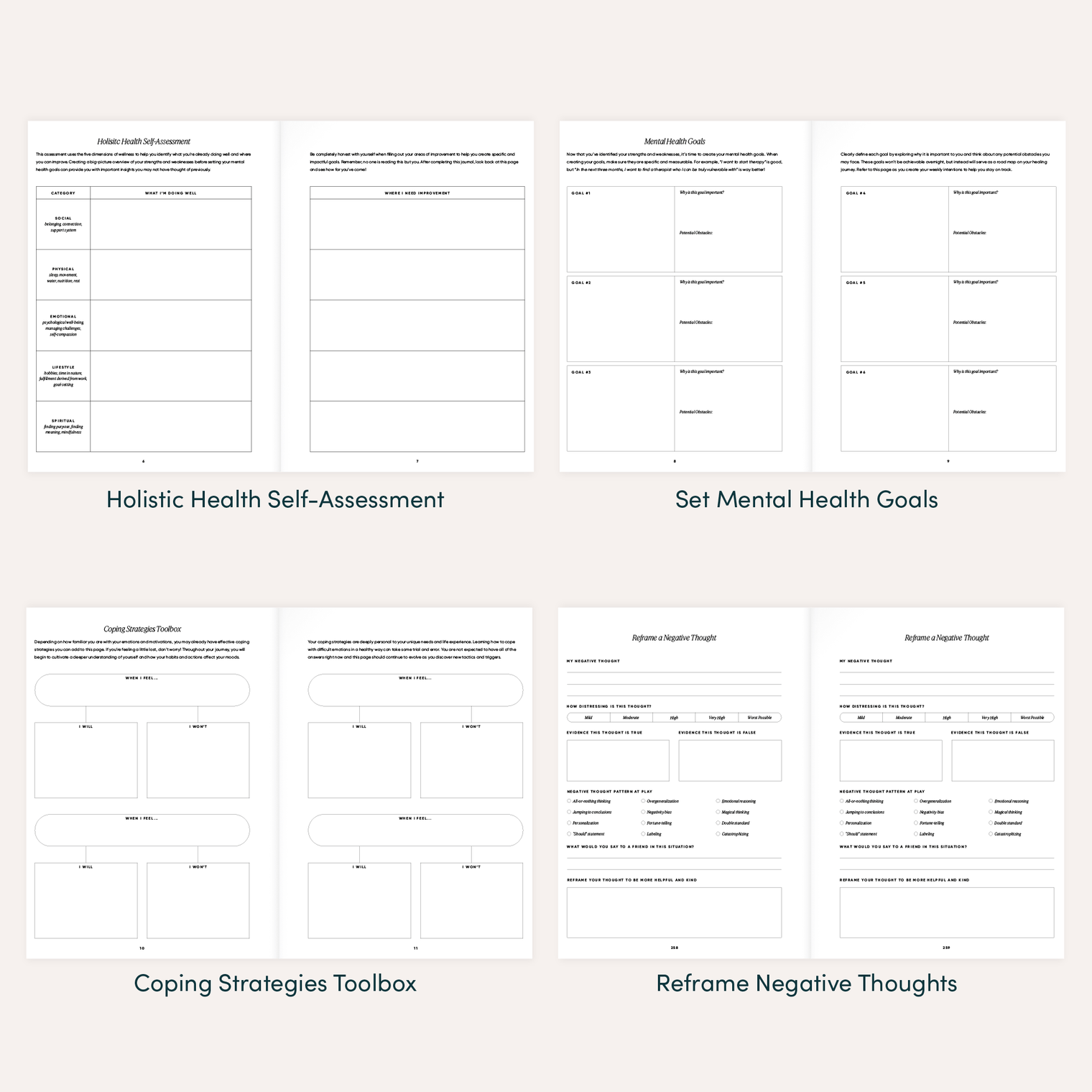 The Inner Work Journal by Simple Self, 13-Week Guided Mental Health Journal for Reflection, Self-Discovery & Personal Growth