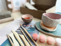 Meditative Art Clay Kit – Self-Care Air Dry Clay Set with Guided Meditations, Breathe People