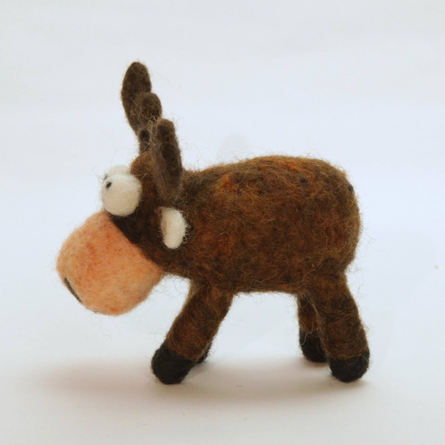 Woolbuddy DIY Needle Felting Kit, Moose – Beginner Woodland Animal Craft Set