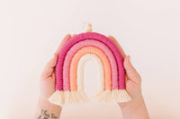 A Branch & Cord DIY Macrame Rainbow Kit, Sunset– Beginner Craft Kit with Materials