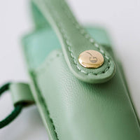 Ivory & Gold Heirloom Scissors with Case – Sage Green Vegan Leather Set, by Good Juju Ink