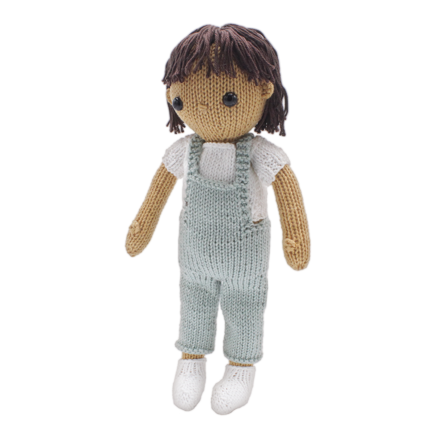 DIY Knitting Kit, Girl June – Doll Knitting Kit (30 cm Finished Size)- 3 mm Knitting Needles NOT Included