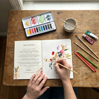 Meditative Art Book – 16 Pages Guided Creative Ritual Coloring & Reflection Workbook