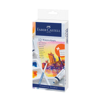 Watercolor Paint Set – 12 Tubes for Artists with Mixing Palette, by Faber-Castell