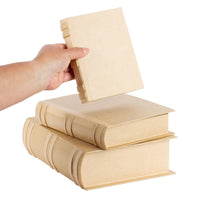 3-Piece Paper Mache Book Shape Box Set – Nested DIY Gift & Storage Boxes