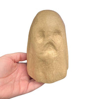Paper Mache Halloween Ghost – 5-1/4" Unfinished No-Face Cutout DIY Craft Figure