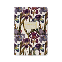 Irises Notebook, Lined Journal with Artistic Floral Cover by BV by Bruno Visconti