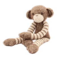 DIY, Knitting Kit Malinda Monkey – Yarn Craft Kit with Pattern- 3 mm Knitting Needles NOT Included