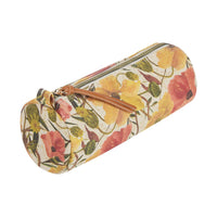 Pencil Pouch, Soft Petals – Floral Canvas Zipper Pencil Case, BV by Bruno Visconti
