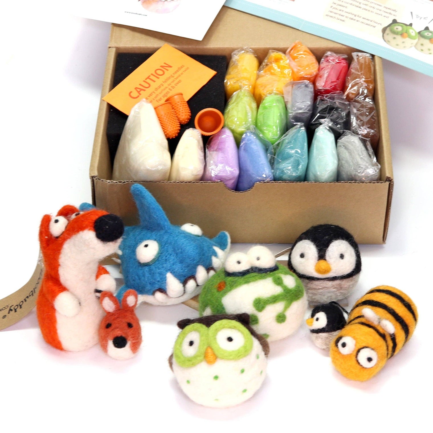 DIY Needle Felting Starter Kit – All-in-One Wool Craft Set for Beginners by Woolbuddy