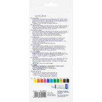Vibrant Acrylic Paints – Set of 12 Tubes with Mixing Palette, by Faber-Castell