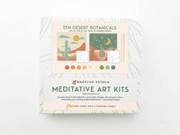 Zen Desert Meditative Paint by Number Kit – Easel Gift Set, Breathe People