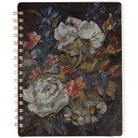 Moody Floral Spiral Notebook – 120 Page Lined Watercolor Journal, Primitives by Kathy