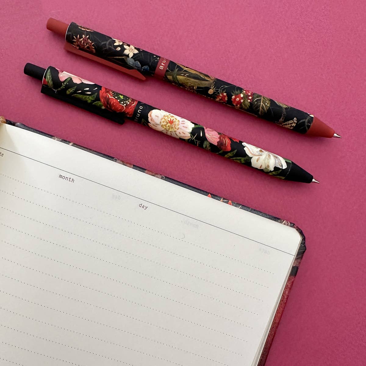 ArtClick Pen, Lush – (Single Pen) Soft Touch Click Ballpoint Pen .5mm Black Ink, BV by Bruno Visconti