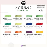 Art Philosophy Watercolor Confections – Terrain Watercolor Paint Set (12 Colors Tin)