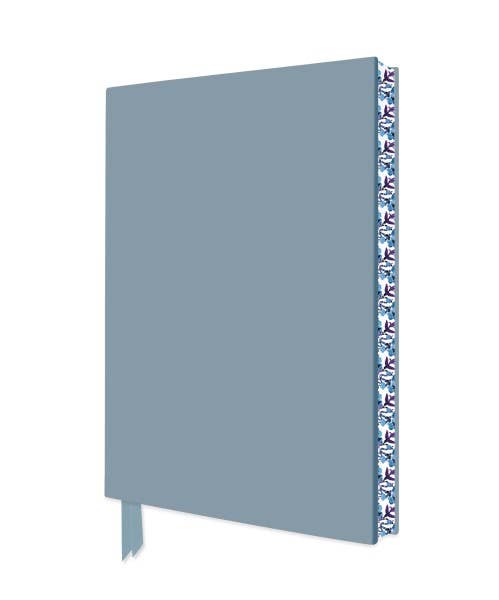 Artisan Grey Journal by Flame Tree, Lined Vegan Leather Flexi-Bound Journal with Decorative Edges