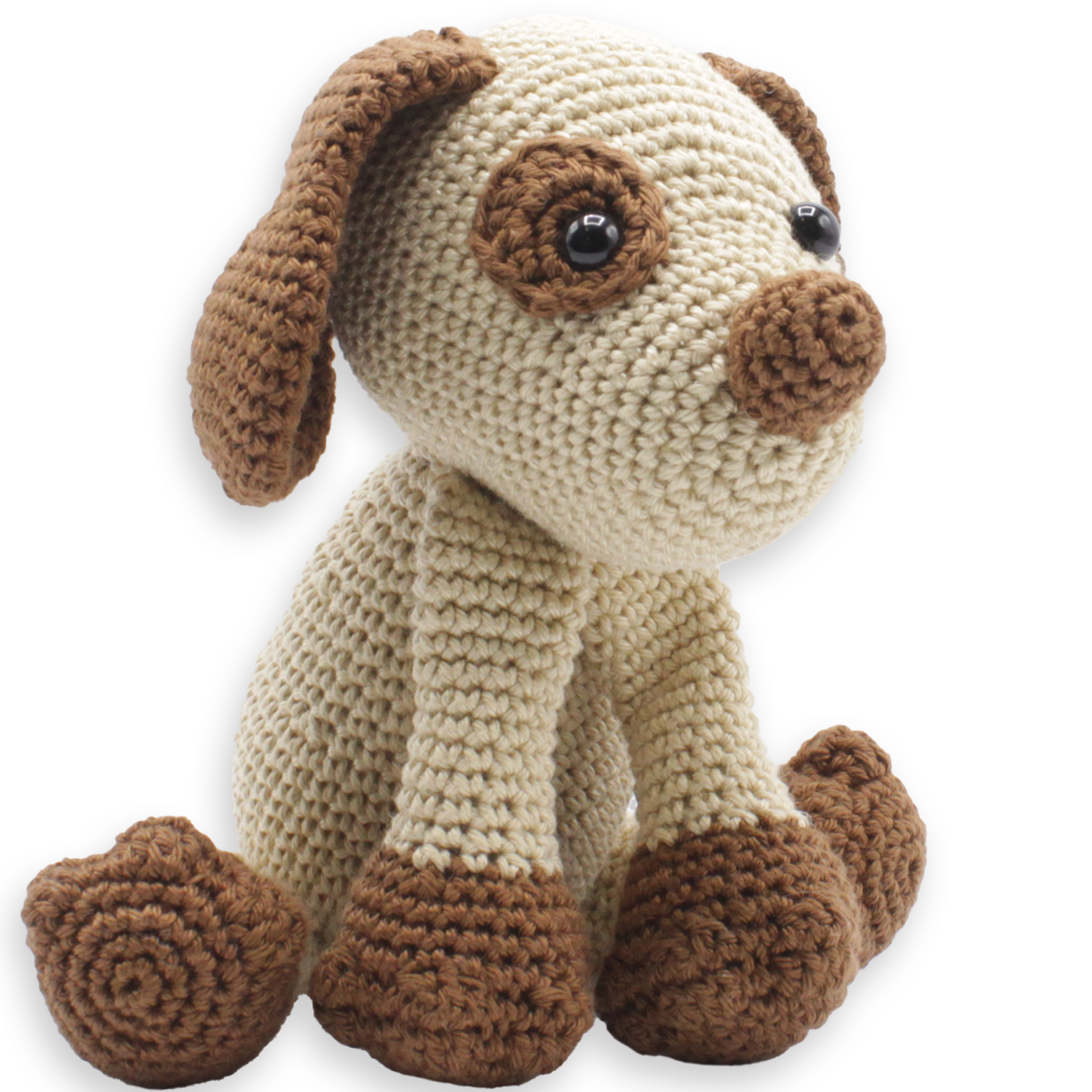 DIY Crochet Kit, Fiep Puppy – Amigurumi Dog Crochet Kit (20 cm Height)- 2.5 mm Crochet Hook NOT Included