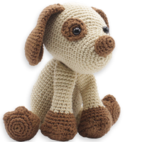 DIY Crochet Kit, Fiep Puppy – Amigurumi Dog Crochet Kit (20 cm Height)- 2.5 mm Crochet Hook NOT Included