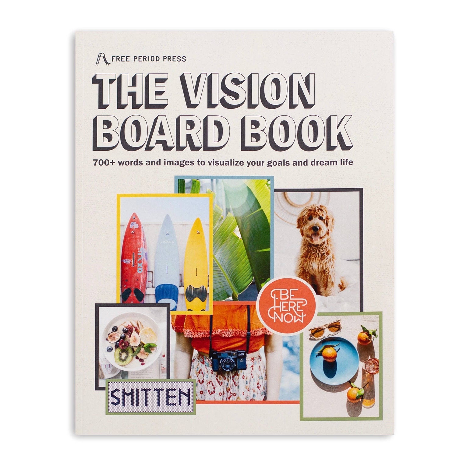 The Vision Board Book – 700+ Words & Images Vision Board Kit by Free Period Press