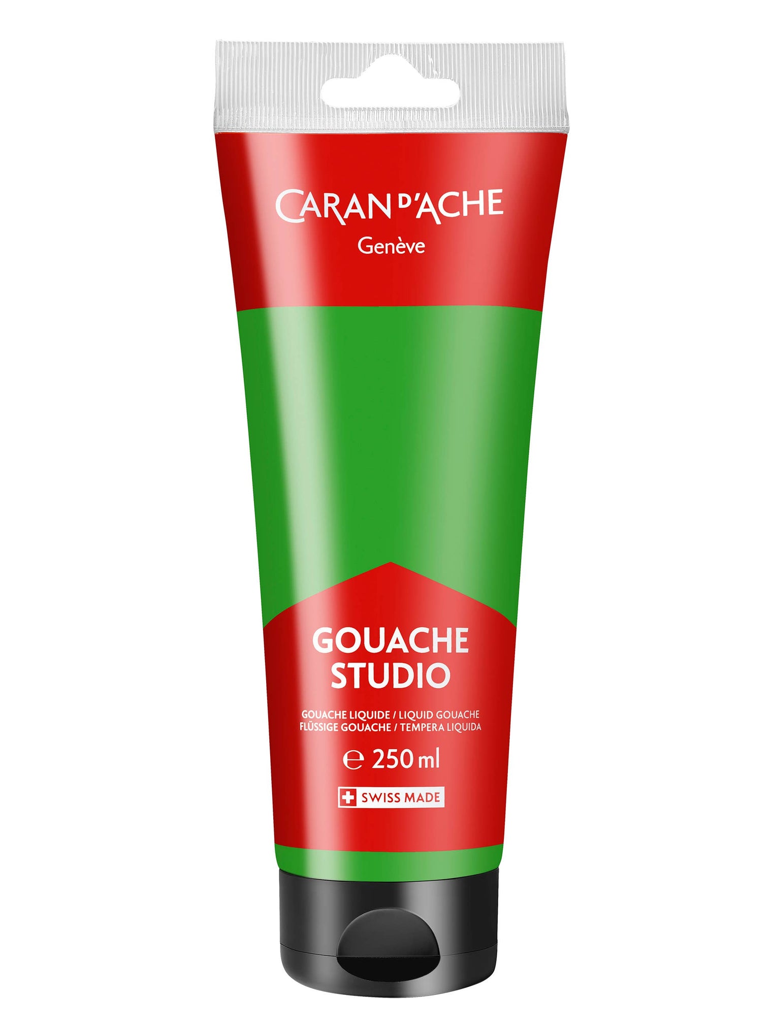 Caran d’Ache Bright Green Gouache Paint Tube 250ml – Water-Based Gouache Paint