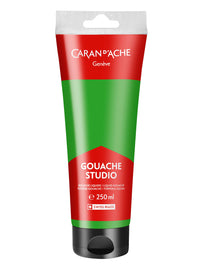 Caran d’Ache Bright Green Gouache Paint Tube 250ml – Water-Based Gouache Paint