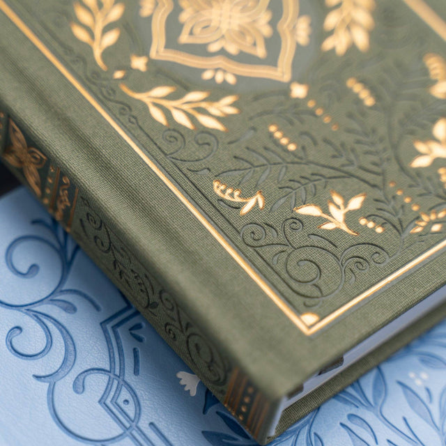 Storybook in Vintage Olive Lined Notebook by Archer & Olive, A5 Linen Journal with 160 gsm Lined Pages