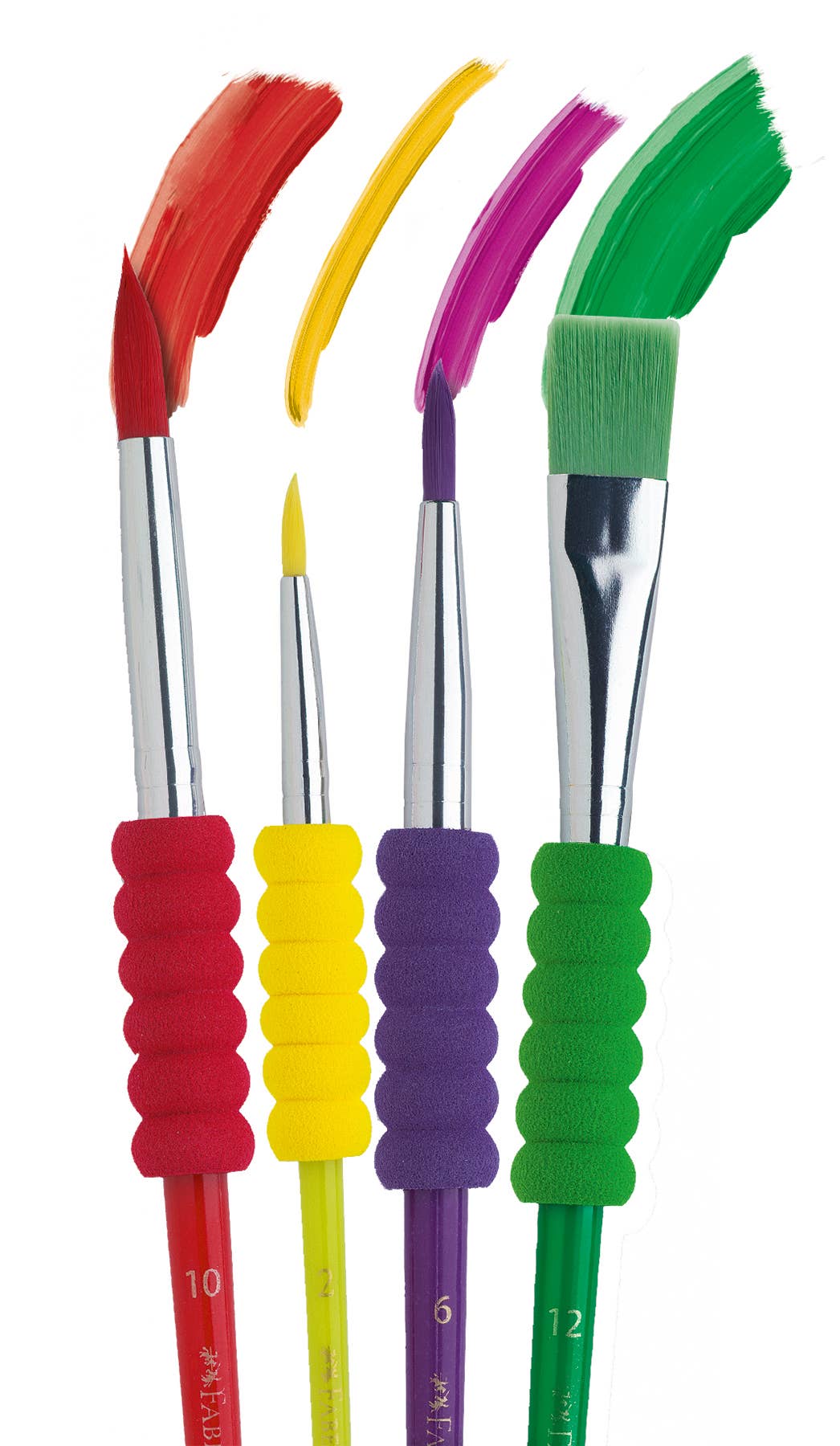 Soft Touch Paintbrushes – Set of 4 Assorted Sizes, by Faber-Castell