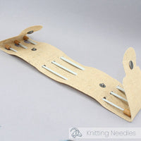 DIY Haberdashery - Aluminum Knitting Needle Set, US Sizes 0, 1.5 & 2.5, 9.8 Inch Knitting Needles with Bamboo Knobs