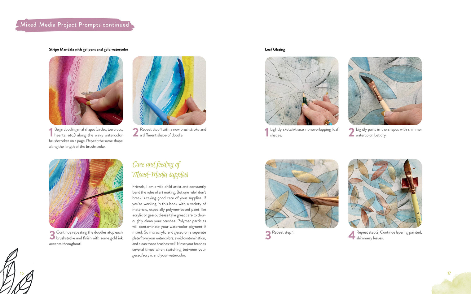Mixed-Media Adventures with Kristy Rice – A Noncoloring Book (96 Pages)