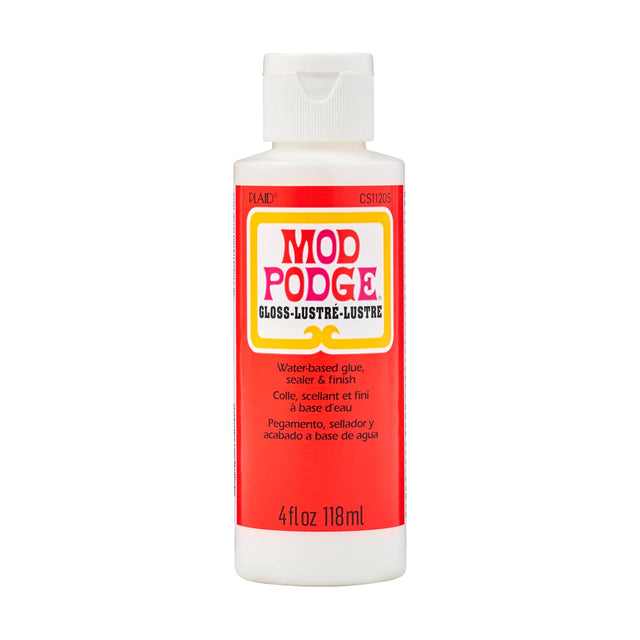 Mod Podge Gloss – All-in-One Glue, Sealer & Finish (Clear Gloss Formula)