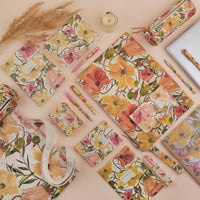 Pencil Pouch, Soft Petals – Floral Canvas Zipper Pencil Case, BV by Bruno Visconti