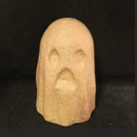 Paper Mache Halloween Ghost – 5-1/4" Unfinished No-Face Cutout DIY Craft Figure