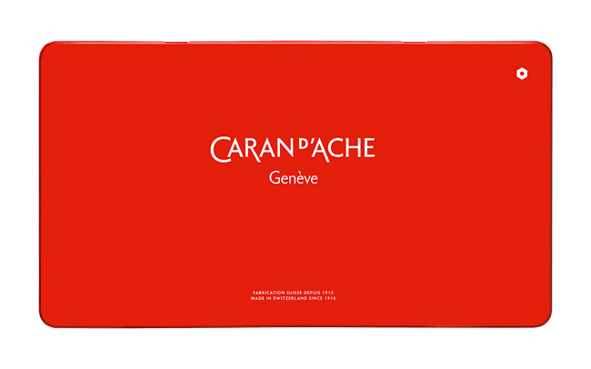 Caran d’Ache Set of 30 FIBRALO™ Fibre Pen Markers – Water-Soluble Felt Tip Pens in Metal Box