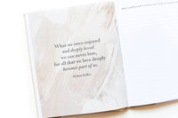 Grief Journal, Guided Grief & Memory Journal – Teal & Sand
