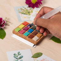 Metallic Watercolor Pans – 15 Colors (Cork Palette, Case Pack of 5), by Viviva Colors