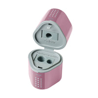 Grip Trio Pencil Sharpener – Rose Shadows (3-in-1 Multi Sharpener), by Faber-Castell