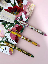 ArtClick Pen, Bloom – (Single Pen) Soft Touch Click Ballpoint Pen .5mm Black Ink, BV by Bruno Visconti