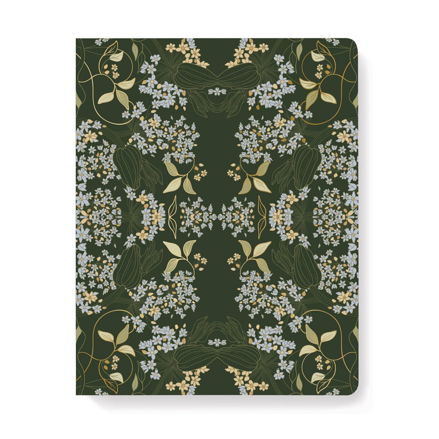Petal Nouveau Large Paperback Journal – 208 Page 7.5 x 9.5 Lined Notebook, Fringe Studio