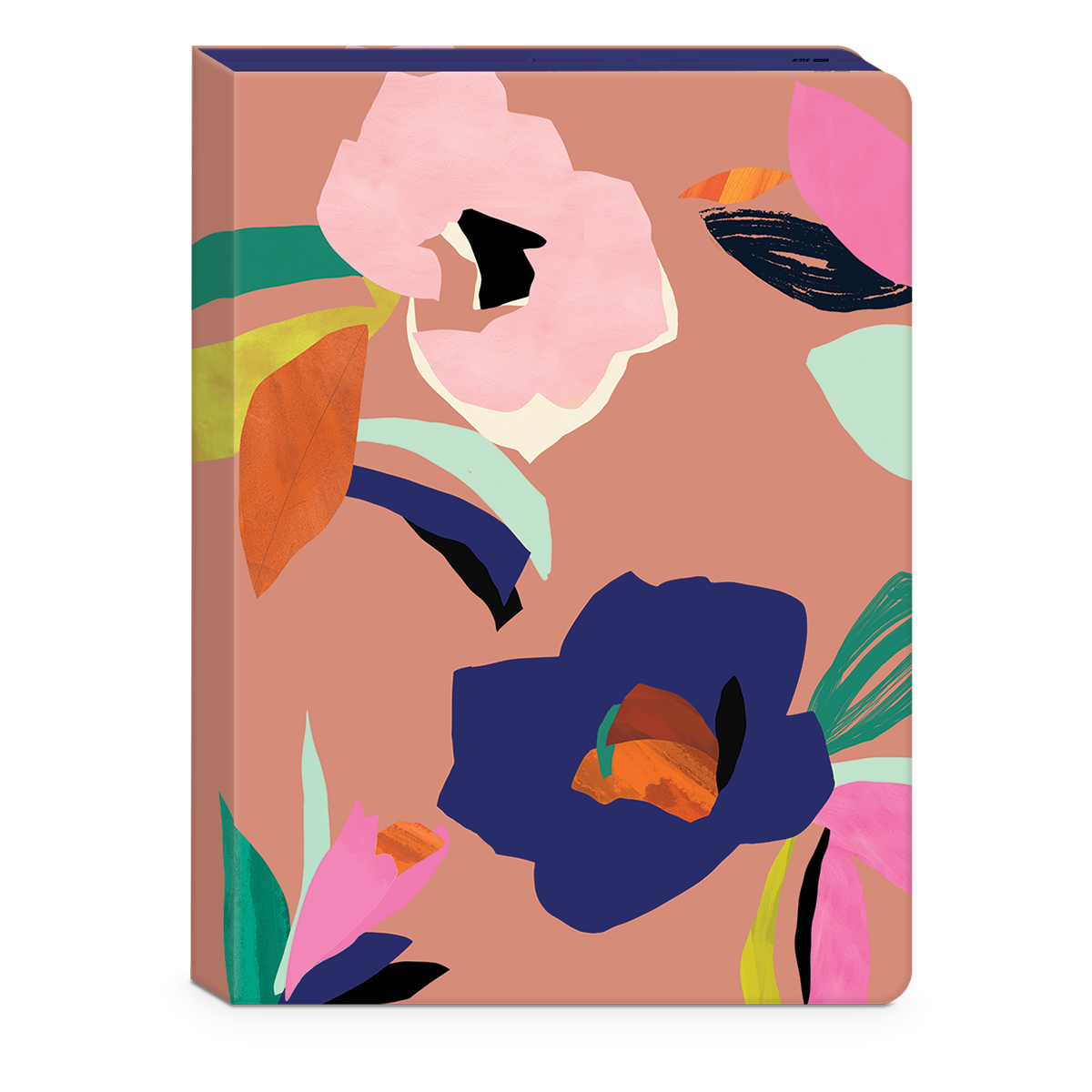 Softcover Journal Playful Patterns Floral by Punch Studio, Textured Journal with Alternating Spread Designs