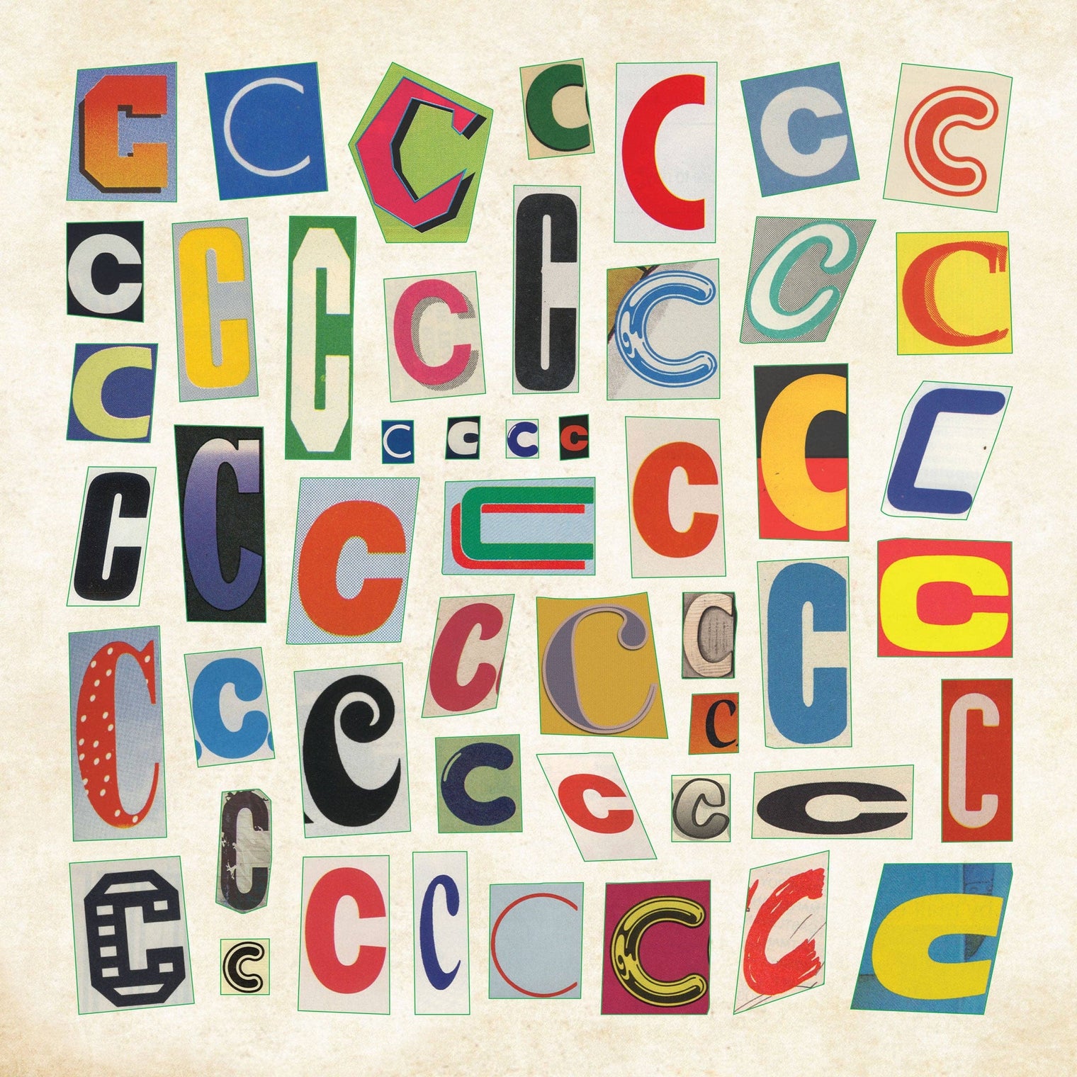 Ransom Notes Sticker Book 6.5 x 6.5 – 50 Pages Over 2,100 Stickers Collage Set
